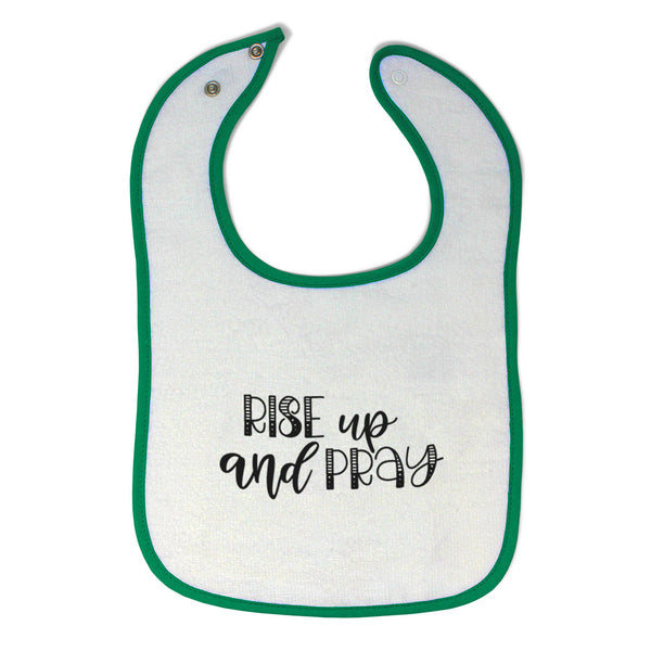 Cloth Bibs for Babies Rise up and Pray Baby Accessories Burp Cloths Cotton - Cute Rascals