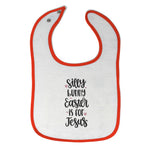 Cloth Bibs for Babies Silly Bunny Easter Is for Jesus Baby Accessories Cotton - Cute Rascals