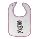 Cloth Bibs for Babies Silly Bunny Easter Is for Jesus Baby Accessories Cotton - Cute Rascals