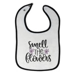 Cloth Bibs for Babies Smell The Flowers Baby Accessories Burp Cloths Cotton - Cute Rascals