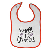 Cloth Bibs for Babies Smell The Flowers Baby Accessories Burp Cloths Cotton - Cute Rascals