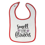 Cloth Bibs for Babies Smell The Flowers Baby Accessories Burp Cloths Cotton - Cute Rascals
