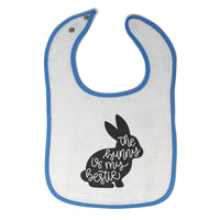 Cloth Bibs for Babies The Bunny Is My Bestie Baby Accessories Burp Cloths Cotton - Cute Rascals
