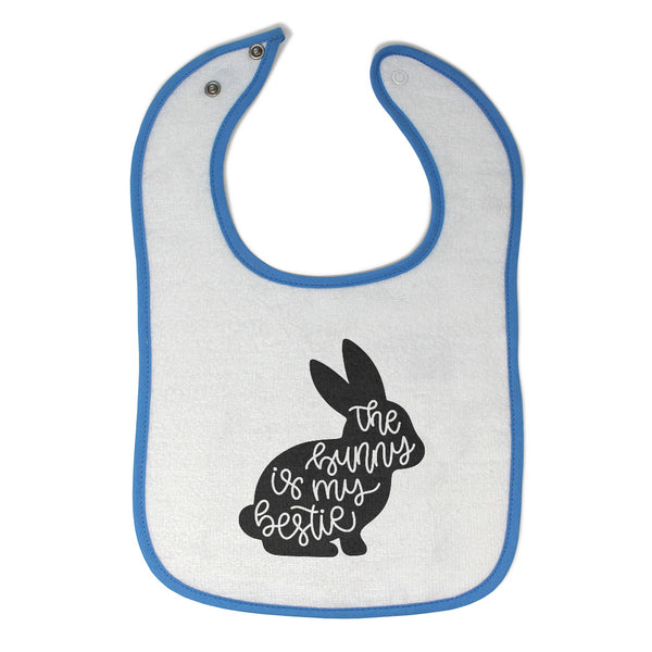 Cloth Bibs for Babies The Bunny Is My Bestie Baby Accessories Burp Cloths Cotton - Cute Rascals