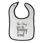 Cloth Bibs for Babies This Way to The Bunny Trail Baby Accessories Cotton - Cute Rascals