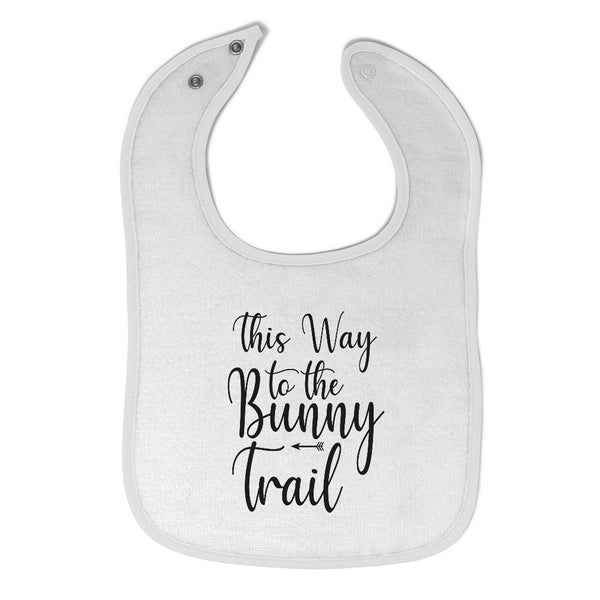 Cloth Bibs for Babies This Way to The Bunny Trail Baby Accessories Cotton - Cute Rascals
