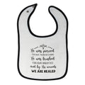 Cloth Bibs for Babies He Brushed Our Inequities & Wounds We Are Healed Cotton