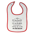 Cloth Bibs for Babies He Brushed Our Inequities & Wounds We Are Healed Cotton