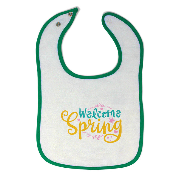 Cloth Bibs for Babies Welcome Spring Baby Accessories Burp Cloths Cotton - Cute Rascals