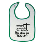 Cloth Bibs for Babies Who Needs Eggs When You Have Got Jesus Baby Accessories - Cute Rascals