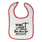 Cloth Bibs for Babies Who Needs Eggs When You Have Got Jesus Baby Accessories - Cute Rascals