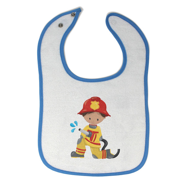 Baby Boy Bibs Firefighter Boy Hose S Professions Firefighter Burp Cloths Cotton - Cute Rascals