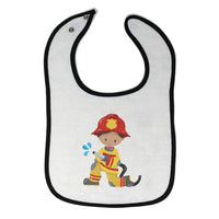 Baby Boy Bibs Firefighter Boy Hose S Professions Firefighter Burp Cloths Cotton - Cute Rascals