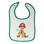 Baby Boy Bibs Firefighter Boy Hose S Professions Firefighter Burp Cloths Cotton - Cute Rascals