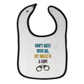 Cloth Bibs for Babies Don T Mess Me, Uncle Cop! Profession Lock Baby Accessories