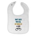 Cloth Bibs for Babies Don T Mess Me, Uncle Cop! Profession Lock Baby Accessories