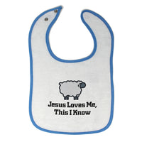 Cloth Bibs for Babies Jesus Loves Me This I Know Christian Jesus God Style C - Cute Rascals