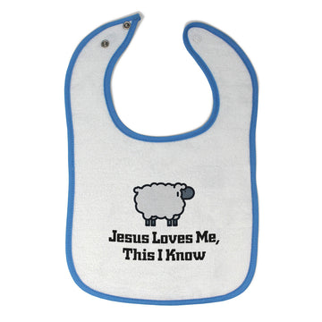 Cloth Bibs for Babies Jesus Loves Me This I Know Christian Jesus God Style C