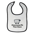 Cloth Bibs for Babies Jesus Loves Me This I Know Christian Jesus God Style C