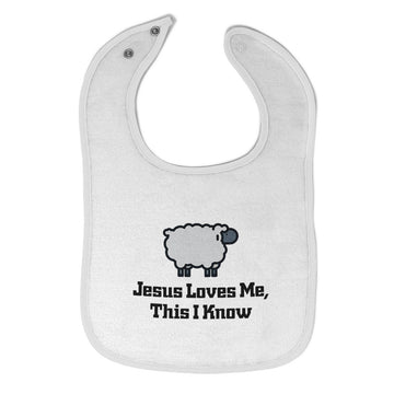 Cloth Bibs for Babies Jesus Loves Me This I Know Christian Jesus God Style C