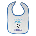 Cloth Bibs for Babies I Don'T Drool I Dribble! Soccer Baby Accessories Cotton