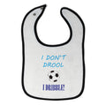Cloth Bibs for Babies I Don'T Drool I Dribble! Soccer Baby Accessories Cotton