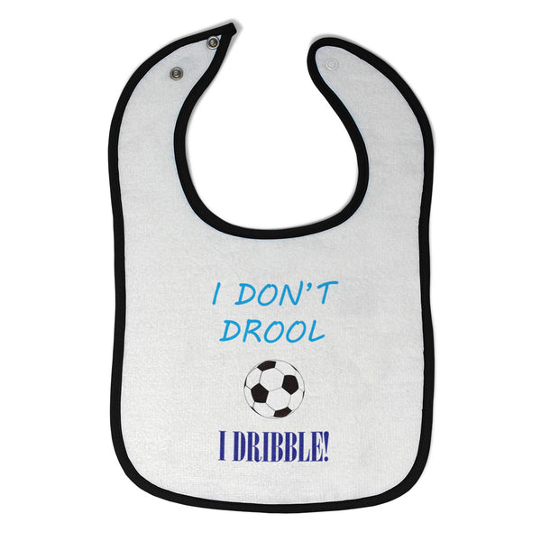 Cloth Bibs for Babies I Don'T Drool I Dribble! Soccer Baby Accessories Cotton - Cute Rascals