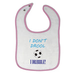 Cloth Bibs for Babies I Don'T Drool I Dribble! Soccer Baby Accessories Cotton - Cute Rascals