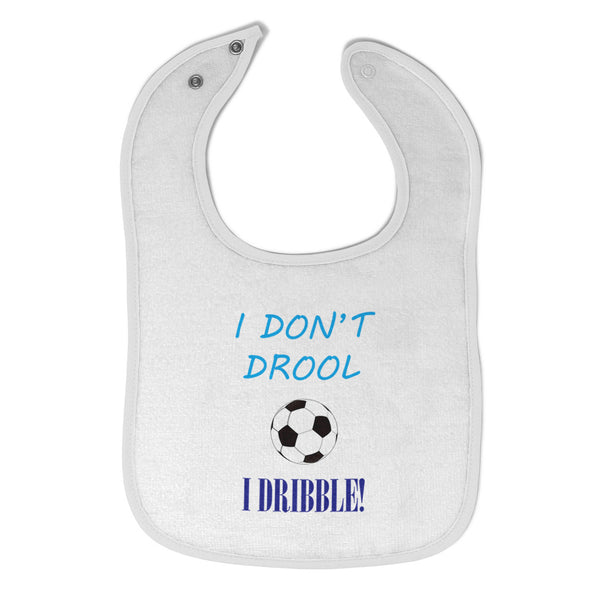 Cloth Bibs for Babies I Don'T Drool I Dribble! Soccer Baby Accessories Cotton - Cute Rascals