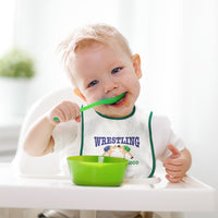 Cloth Bibs for Babies Wrestling It's in My Blood Sport Players Fighting Cotton - Cute Rascals