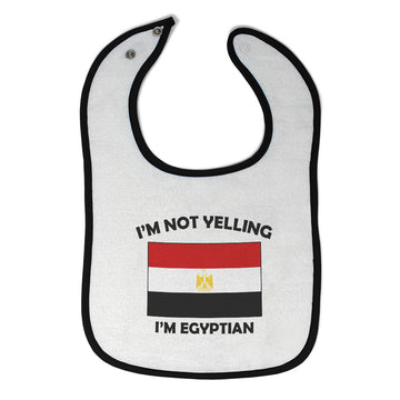 Cloth Bibs for Babies I'M Not Yelling I Am Egyptian Egypt Countries Cotton