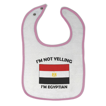 Cloth Bibs for Babies I'M Not Yelling I Am Egyptian Egypt Countries Cotton