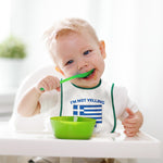 Cloth Bibs for Babies I'M Not Yelling I Am Greek Greece Countries Cotton - Cute Rascals