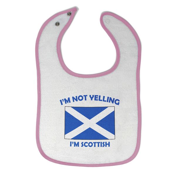 Cloth Bibs for Babies I'M Not Yelling I Am Scottish Scotland Countries Cotton - Cute Rascals