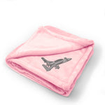 Plush Baby Blanket Personal Aircraft Embroidery Receiving Swaddle Blanket