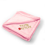 Think Pawsitive Embroidery Pet Dog Cat