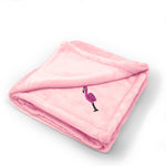 Tall Flamingo Pink Full Body Embroidery