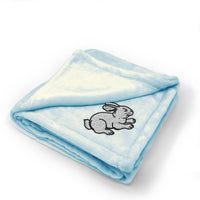 Sitting Rabbit Black Outline Embroidery