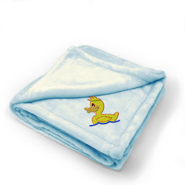Kids Yellow Duck Bath Embroidery