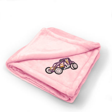 Plush Baby Blanket Sprint Car Sports A Embroidery Receiving Swaddle Blanket