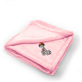 Plush Baby Blanket Dalmatian Firefighter Helmet Embroidery Polyester