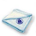 Plush Baby Blanket First Responder Occupations A Embroidery Polyester