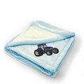Plush Baby Blanket 90 Feets Tractor Embroidery Receiving Swaddle Blanket