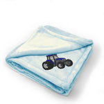 Plush Baby Blanket 90 Feets Tractor Embroidery Receiving Swaddle Blanket