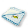 Plush Baby Blanket I Love Tacos Taco Embroidery Receiving Swaddle Blanket