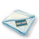 Plush Baby Blanket Argentina Embroidery Receiving Swaddle Blanket Polyester