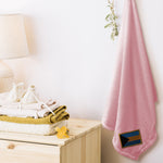 Plush Baby Blanket Bahamas Embroidery Receiving Swaddle Blanket Polyester