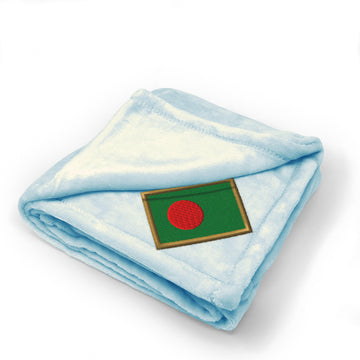 Plush Baby Blanket Bangladesh Embroidery Receiving Swaddle Blanket Polyester