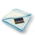 Plush Baby Blanket Cape Verde Embroidery Receiving Swaddle Blanket Polyester