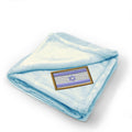 Plush Baby Blanket Israel Embroidery Receiving Swaddle Blanket Polyester